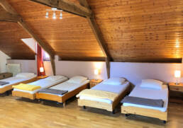 Chambre 5 lits simples de la location de vacances près de La Baule