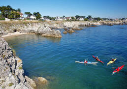 Canoë sur la côte sauvage du Pouliguen