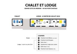 Plan du chalet et du lodge-Gite du Menhir