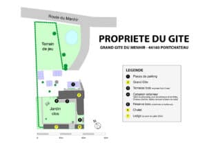 Plan de masse du Gîte du Menhir