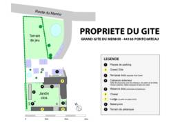 Plan de masse du Gîte du Menhir